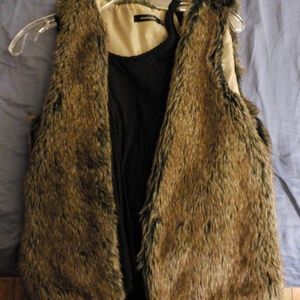Faux fur vest